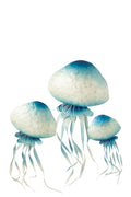 J-Line wanddecoratie Kwal - metaal - blauw/wit