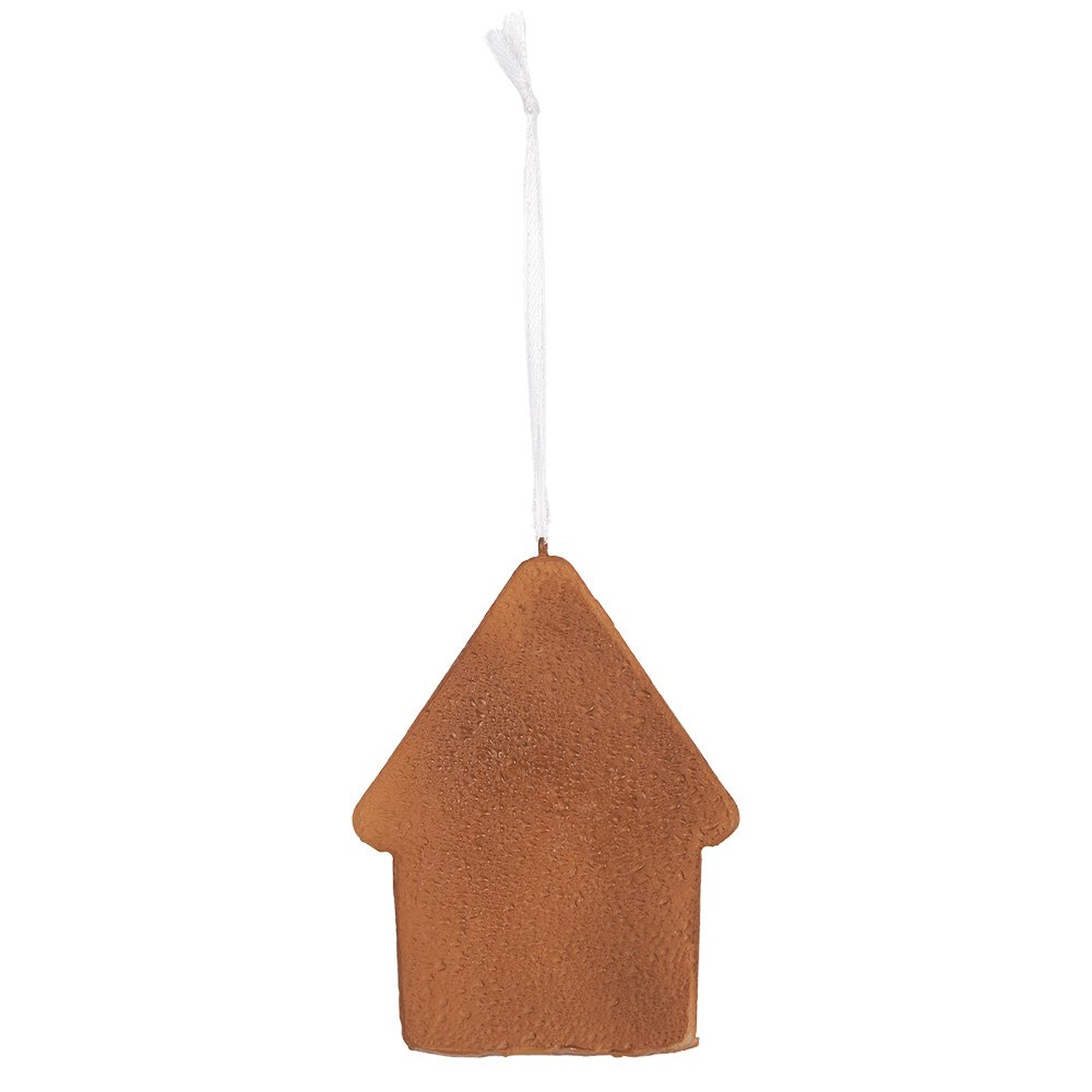 Kersthanger Gingerbread house 8x1x10 cm Groen Kunststof