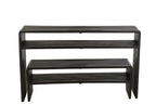 J-Line console Met Schap - hout - zwart - set van 2