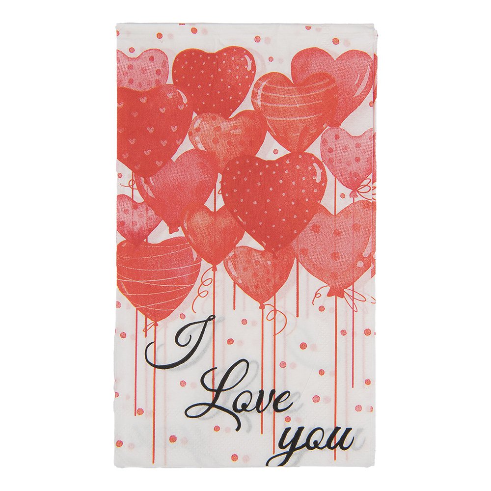 Servetten Papier Set van 20 33x40 cm Wit Papier