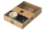 J-Line Tapasservies 4 Sets + Bambouschaal In Doos Zwart/Wit