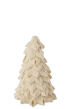 J-Line decoratieboom - vilt - ecru