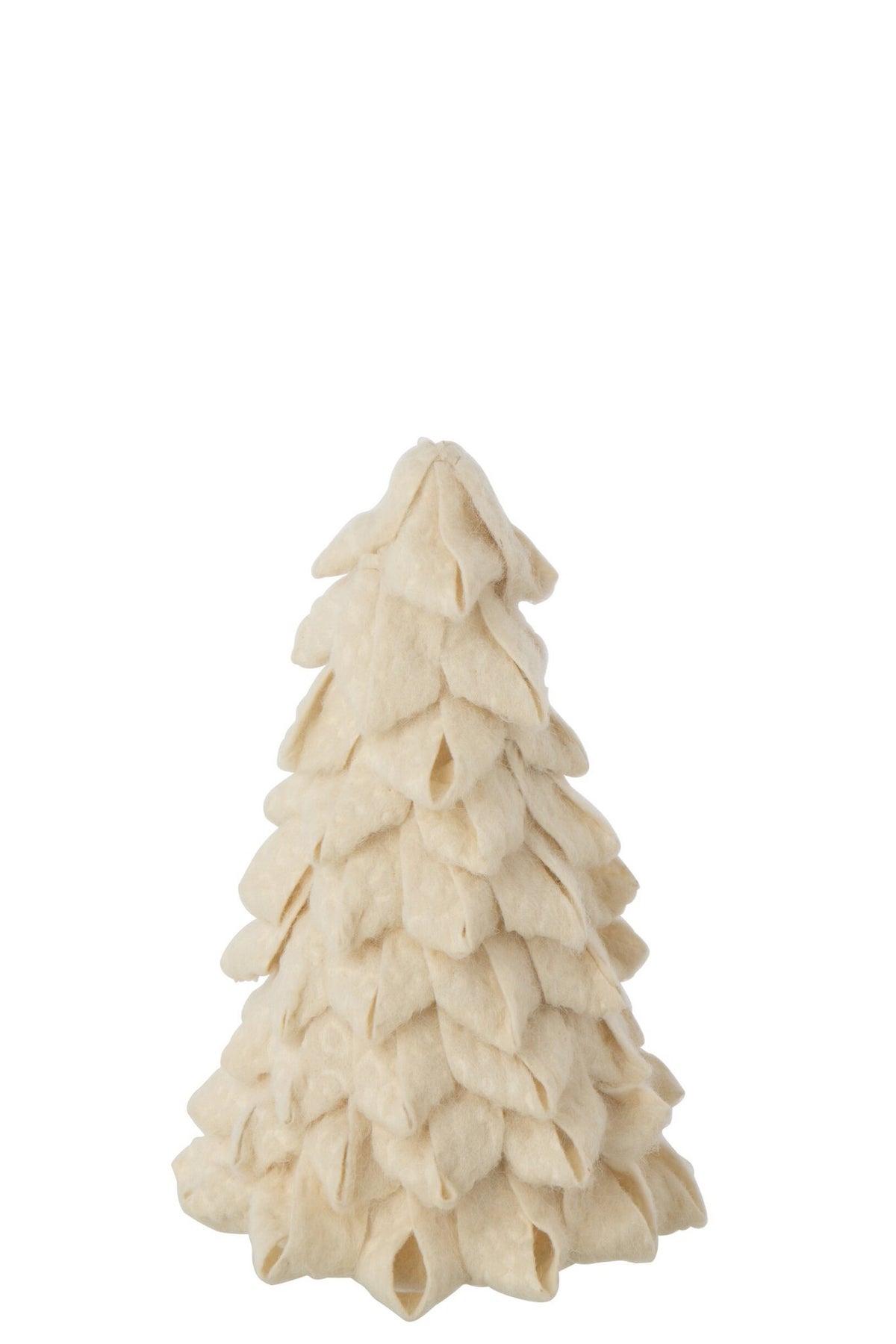 J-Line decoratieboom - vilt - ecru
