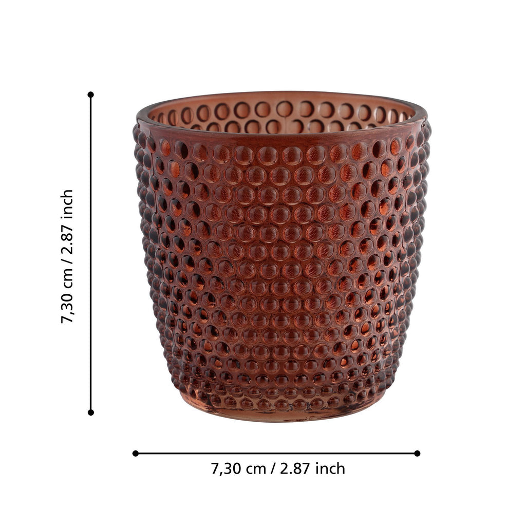 Windlicht Bezamby Rood 7x7 cm
