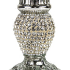 Kandelaar strass zilver 10cm