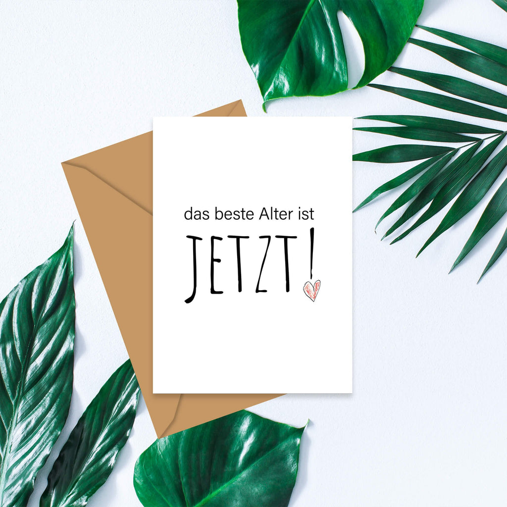 De beste leeftijd is nu - vouwkaart met envelop 5 set