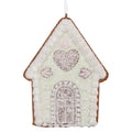 Kersthanger Gingerbread house 8x1x10 cm Groen Kunststof