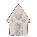 Kersthanger Gingerbread house 8x1x10 cm Groen Kunststof