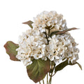 Kunstbloem Hortensia 44 cm Wit Kunststof Kunstplant
