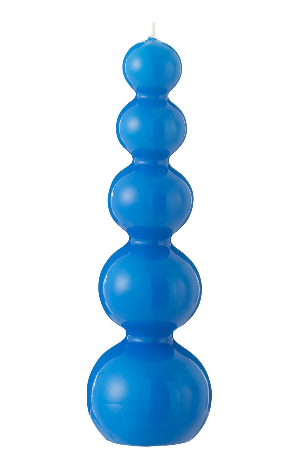 J-Line kaars Kalebas - blauw - 25H
