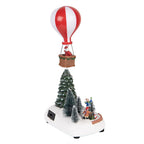 Kerstdecoratie met LED-verlichting en muziek Kerstboom 17x13x15/18 cm / 3xAA Groen Kunststof