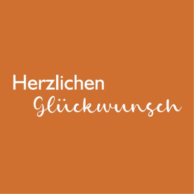 Wenskaart - Herzlichen Gluckwunsch