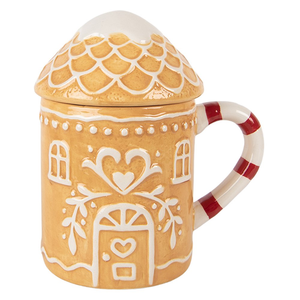 Mok Gingerbread house 350 ml Bruin Keramiek