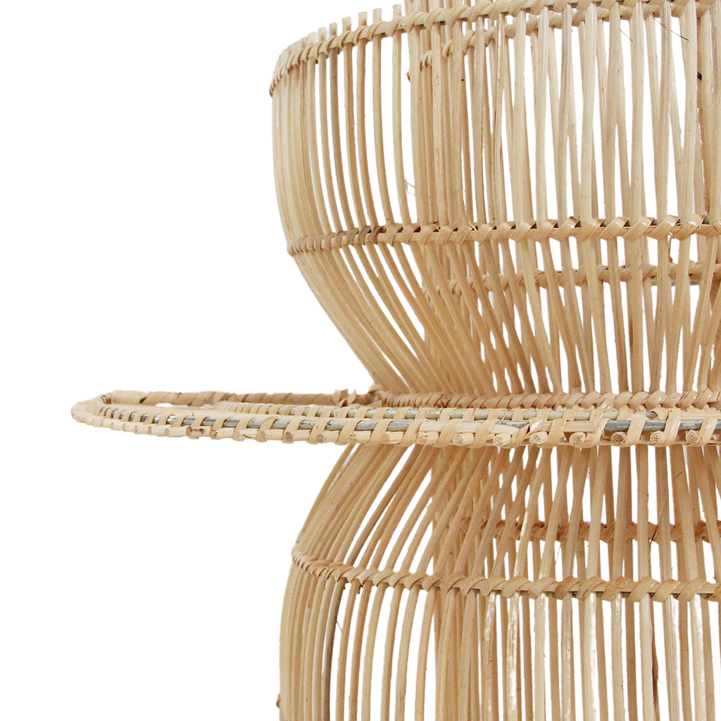 Saturn rotan wandlamp