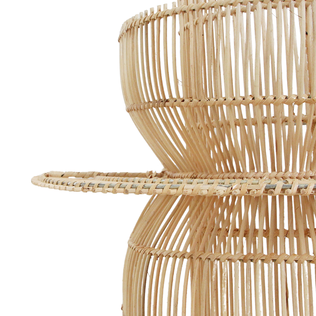 Saturn rotan wandlamp
