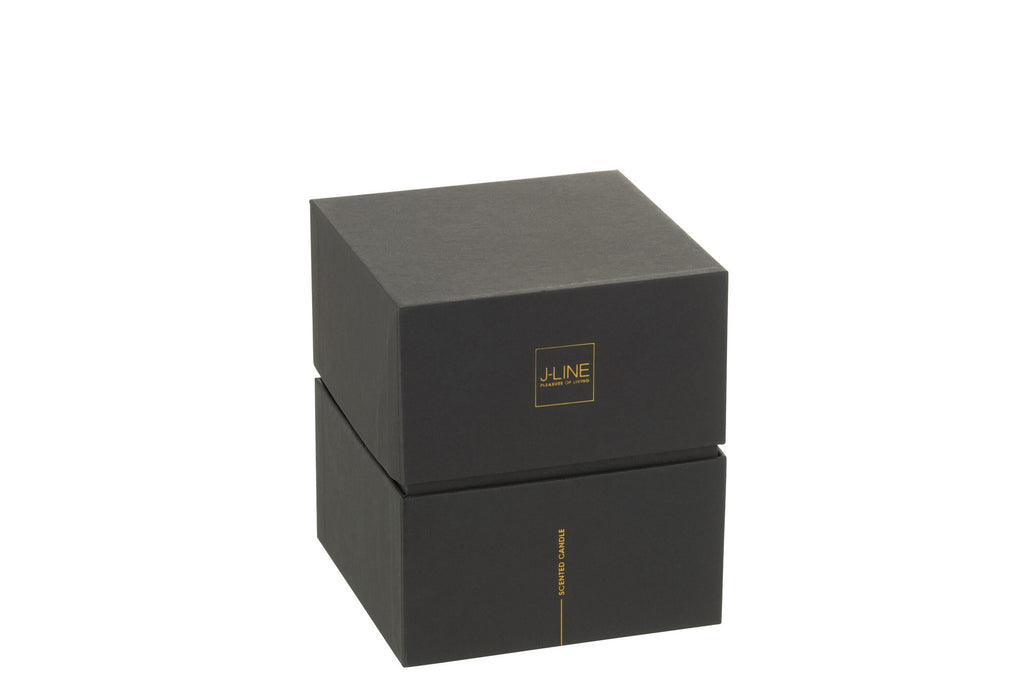 J-Line geurkaars Noa - Sandalwood - glas - groen - medium - 68U