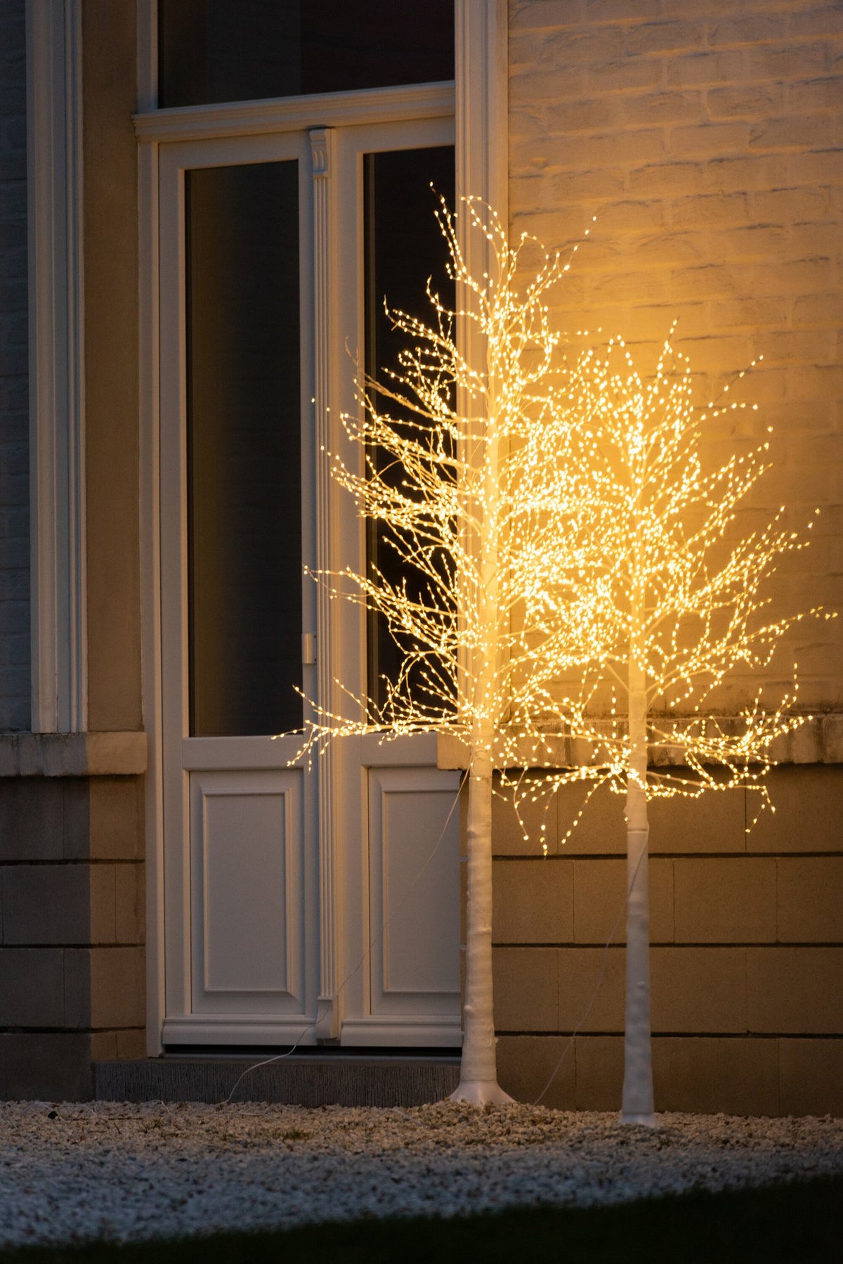 J-Line decoratie Boom 2000 Led - metaal - wit - L