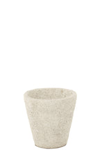 J -Line Bloempot Antique - Cement - Wit - Large - Ø 40 cm