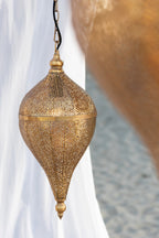 J-Line hanglamp Druppel - metaal - goud - small