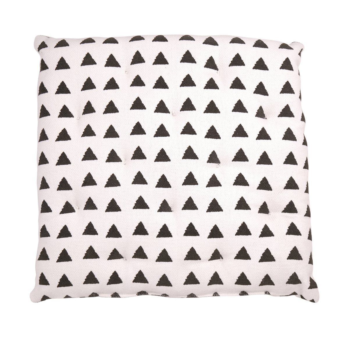 Triangle stoelkussen zwart 40x40cm+5cm