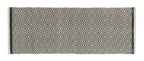 Vloerkleedloper van natuurlijk katoen – Handgeweven diamantontwerp – 60x152 cm (2x5 ft)