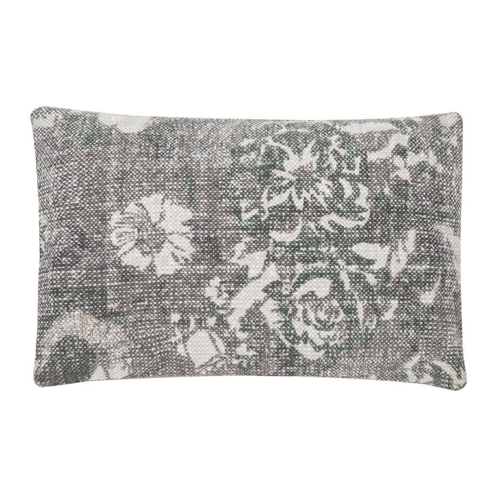 Vintage Flower kussen groen 40x60cm