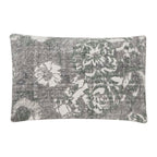 Vintage Flower kussen groen 40x60cm