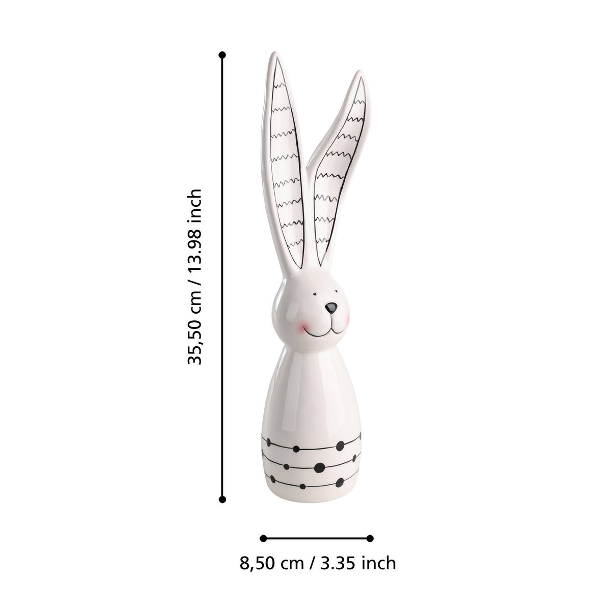 Ornament landjut met 9x8x36cm