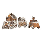 Kerstdecoratie Kerstboom 33x10x15 cm Bruin Kunststof