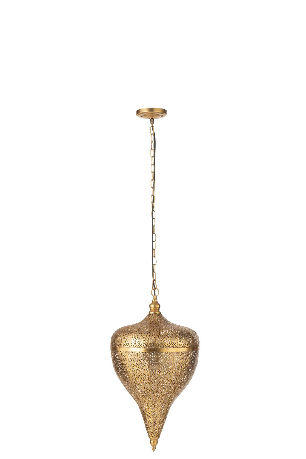 J-Line hanglamp Druppel - metaal - goud - large