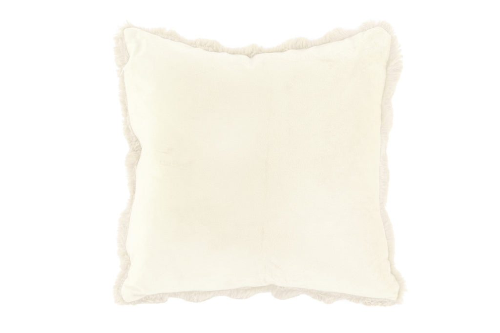 Cushion (filled) Bubble rabbit fur - 45x45 cM
