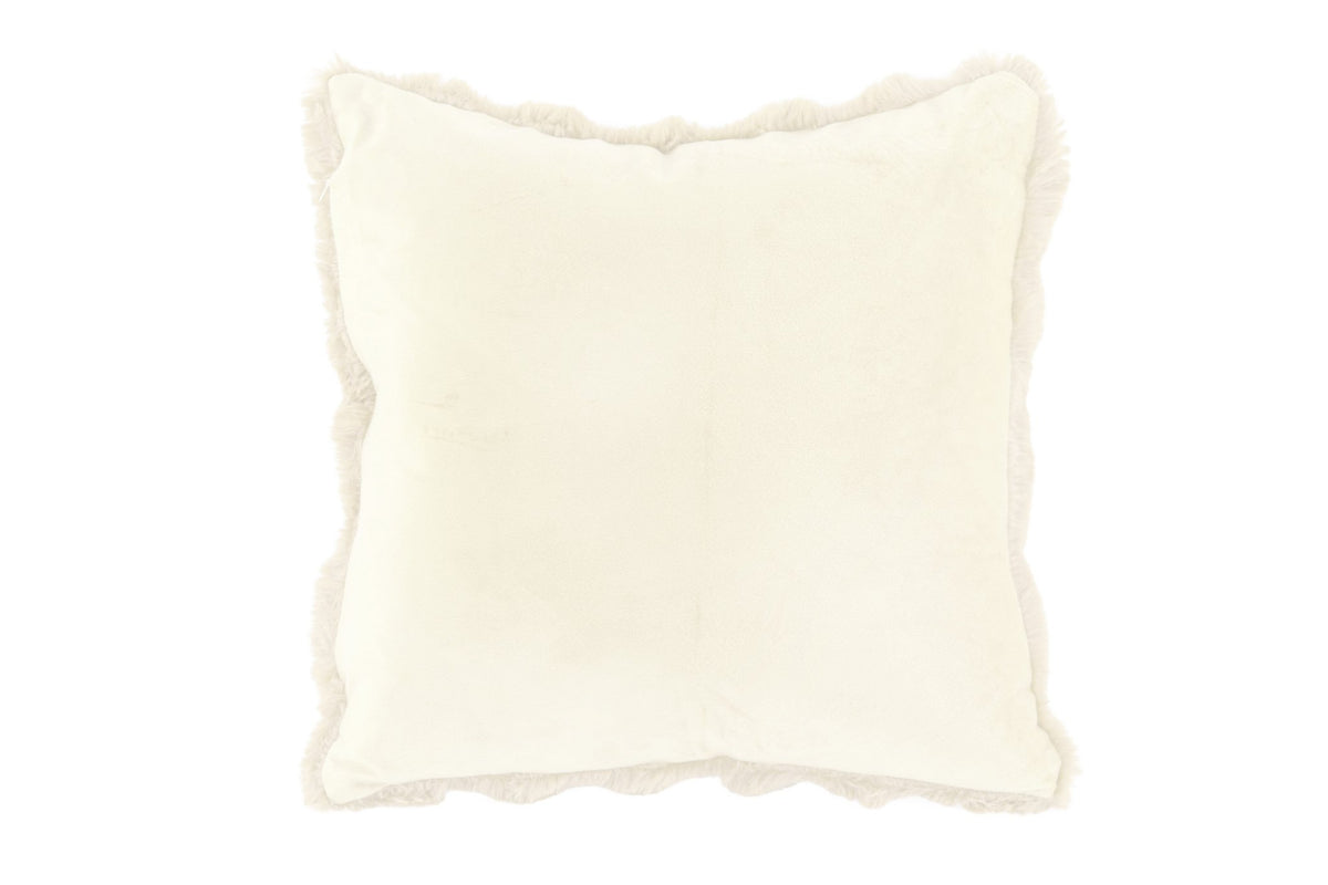 Cushion (filled) Bubble rabbit fur - 45x45 cM