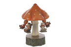 J-Line decoratie Draaimolen Paddenstoel + Kinderen - polyresin - mix
