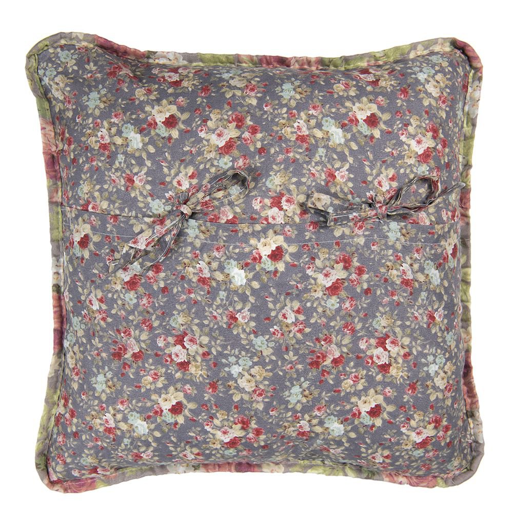 Kussenhoes 40x40 cm Grijs Groen Polyester Sierkussenhoes