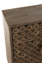 J-Line Kast 2 Deuren Mangohout/Mdf Bruin