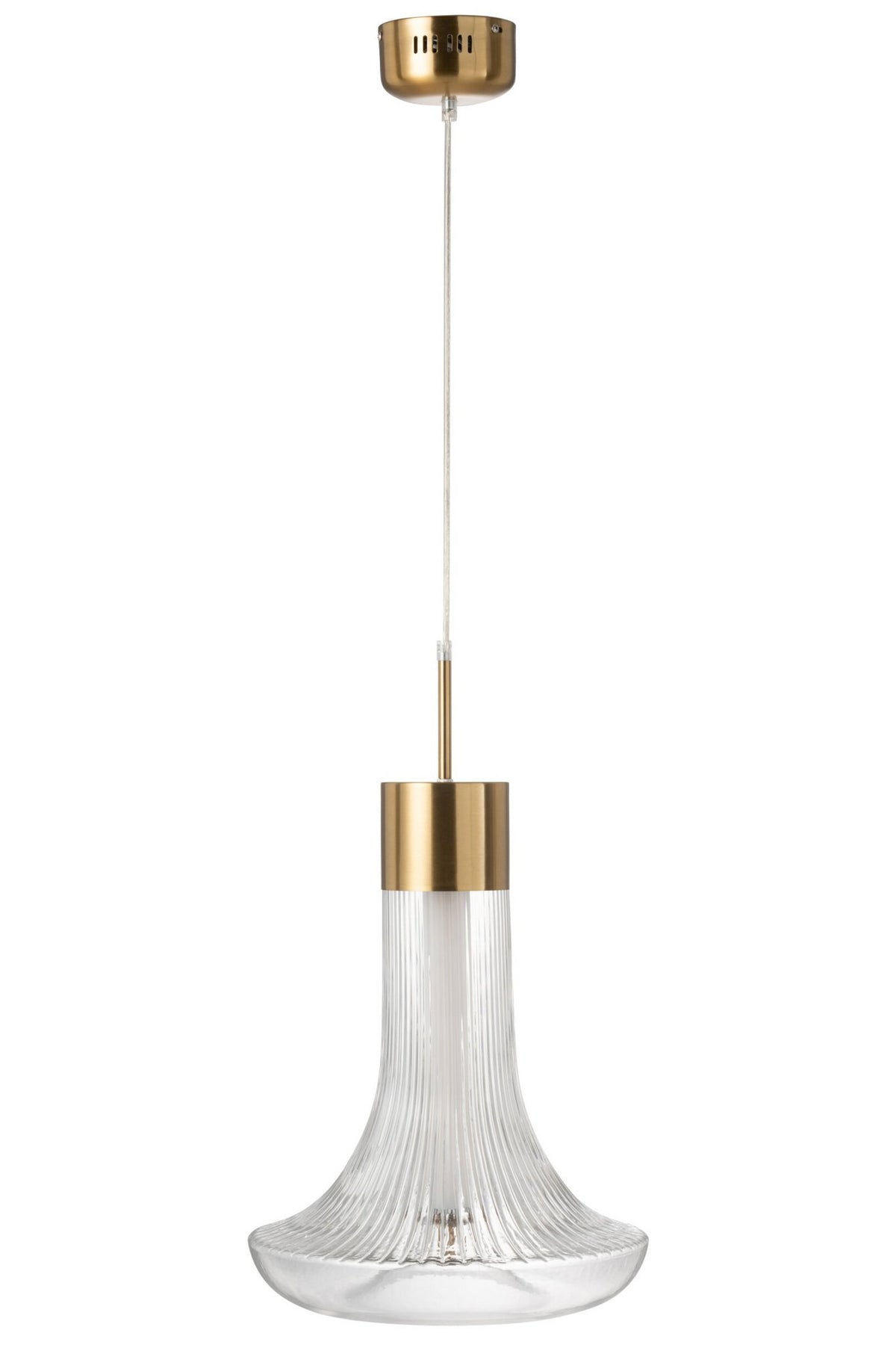J-Line Hanglamp Led Goud Metaal Transparant