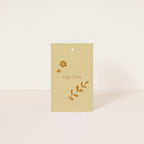 Label heart ivory-white