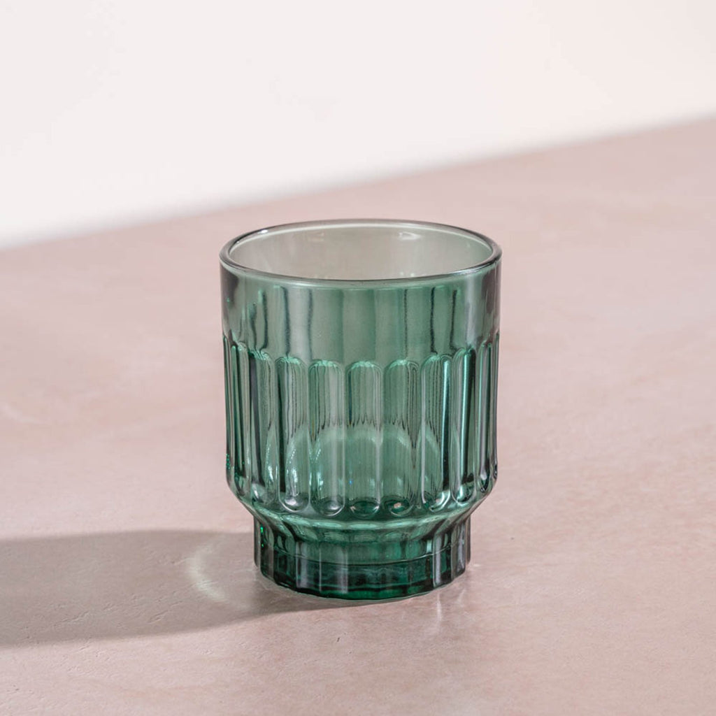 Glas 30cl groene tint - Set van 4