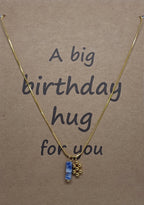 Ketting snake met bedeltje en edelsteen hanger