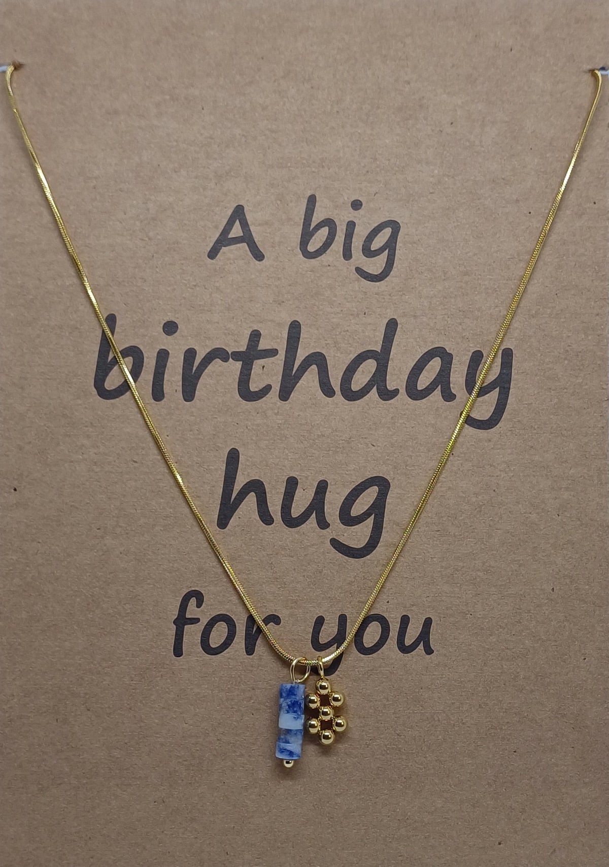 Ketting snake met bedeltje en edelsteen hanger