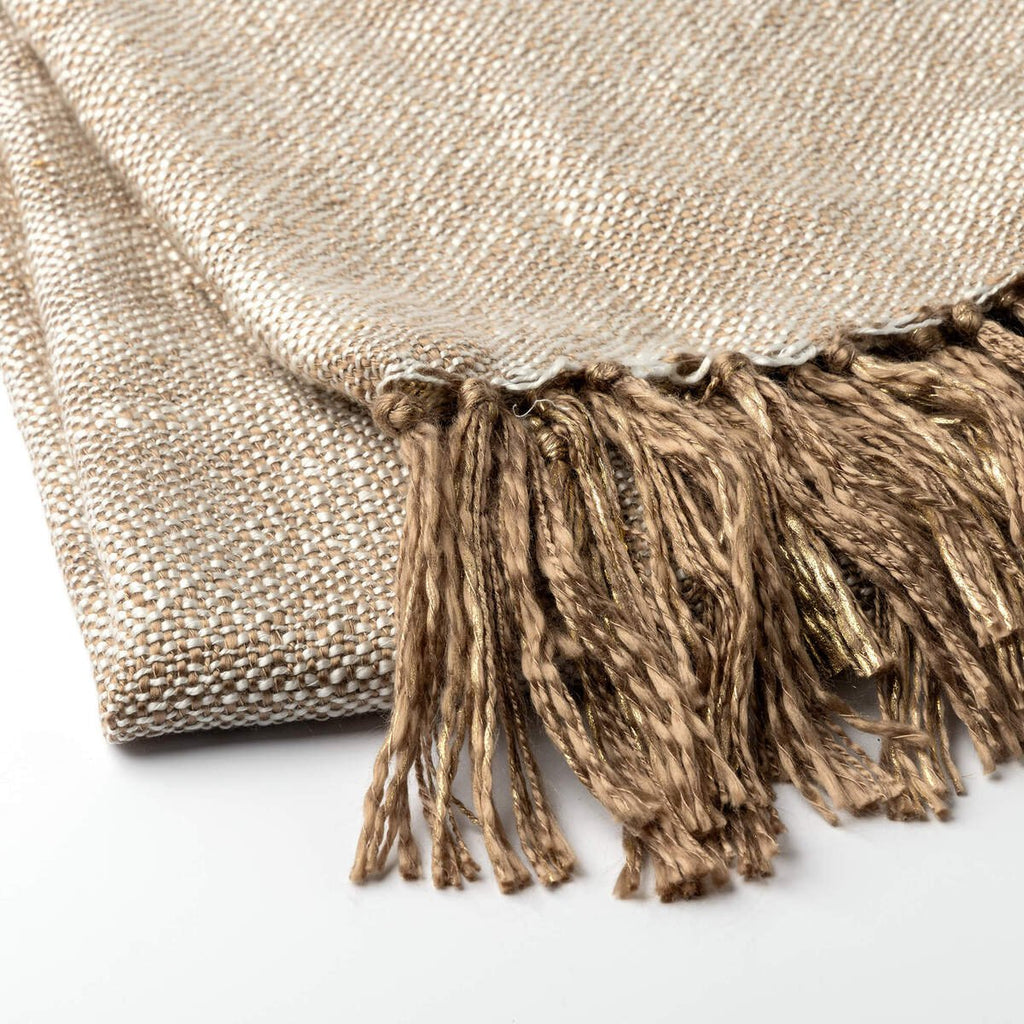 Dutch Decor Lora - Plaid 130x170 cm - Greige - Brown