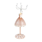 Sieraden Standaard Beige, Kunststof en Metaal Ø 7x19 cm