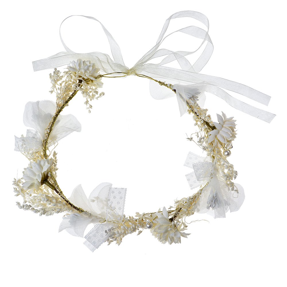Haarband meisje wit Synthetisch Bloemen Haarbanddames