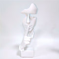 Polyresin kleine stilte wit