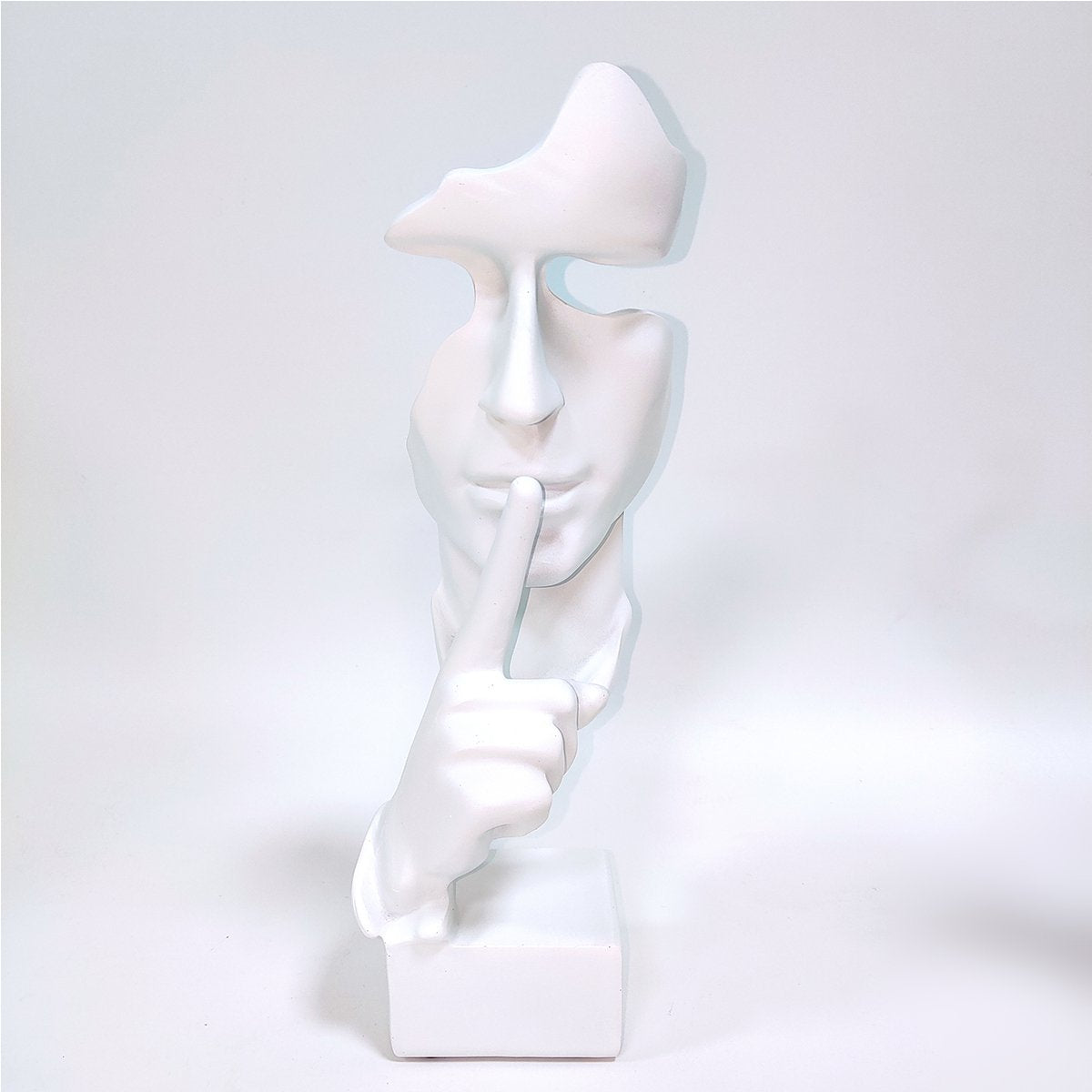 Polyresin kleine stilte wit
