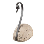 Decoratie Beeld Zwaan 25x11x27 cm wit thoun