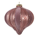 Kerstbal Ø 10x10 cm Roze Glas