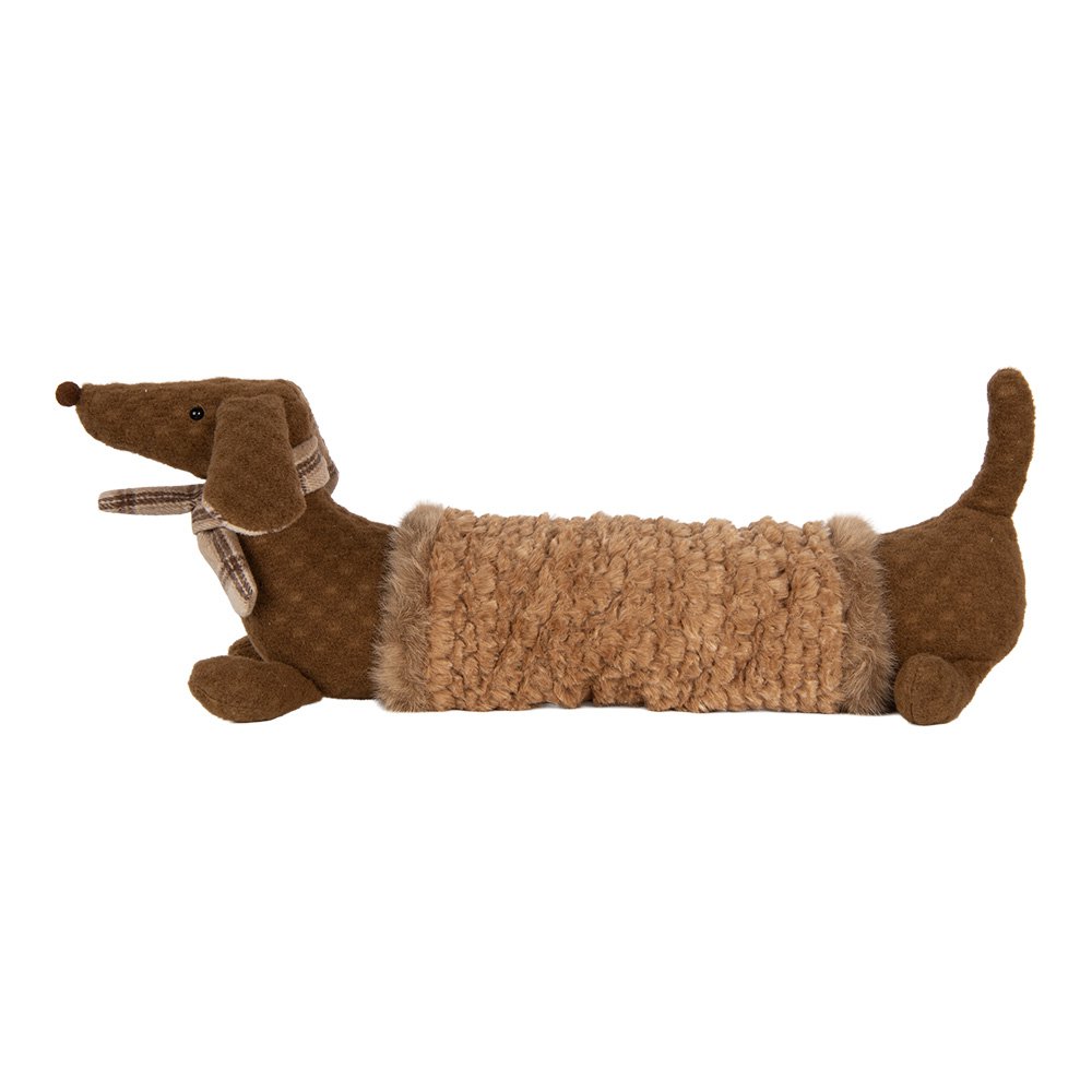 Knuffel Hond Teckel 58x20x21 cm Bruin Synthetisch