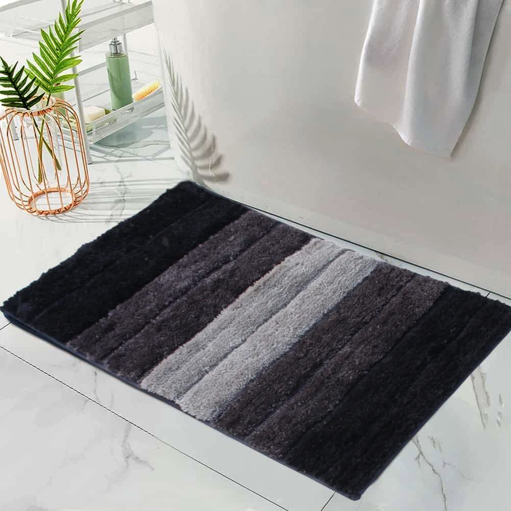 Luxe zachte microvezelbadmat, antislip en ultra-absorberend, 40x60 cm rechthoekig | Antislip, wasbare badkamermat