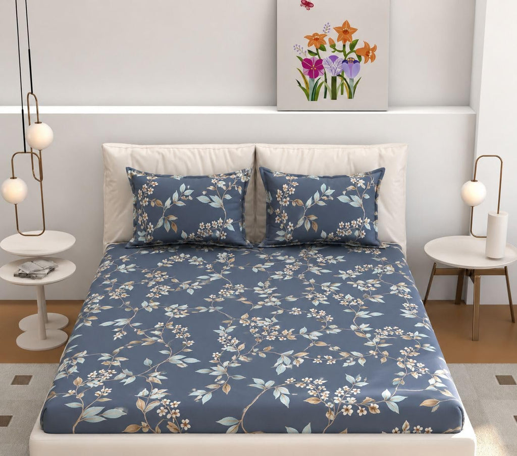 Laken | Polykatoen 310TC elastisch getailleerd | 108x108 inch, 3 st